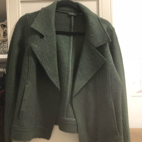 tahari wool moto jacket